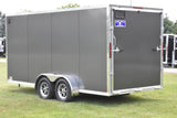 7' x 16' Enbeck Tandem Axle Enclosed Aluminum Cargo Trailer Speedway Trailers Guelph Cambridge Kitchener Ontario Canada