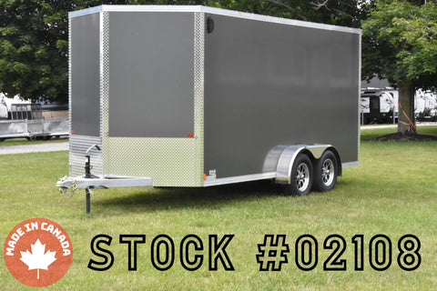 7' x 16' Enbeck Tandem Axle Enclosed Aluminum Cargo Trailer Speedway Trailers Guelph Cambridge Kitchener Ontario Canada