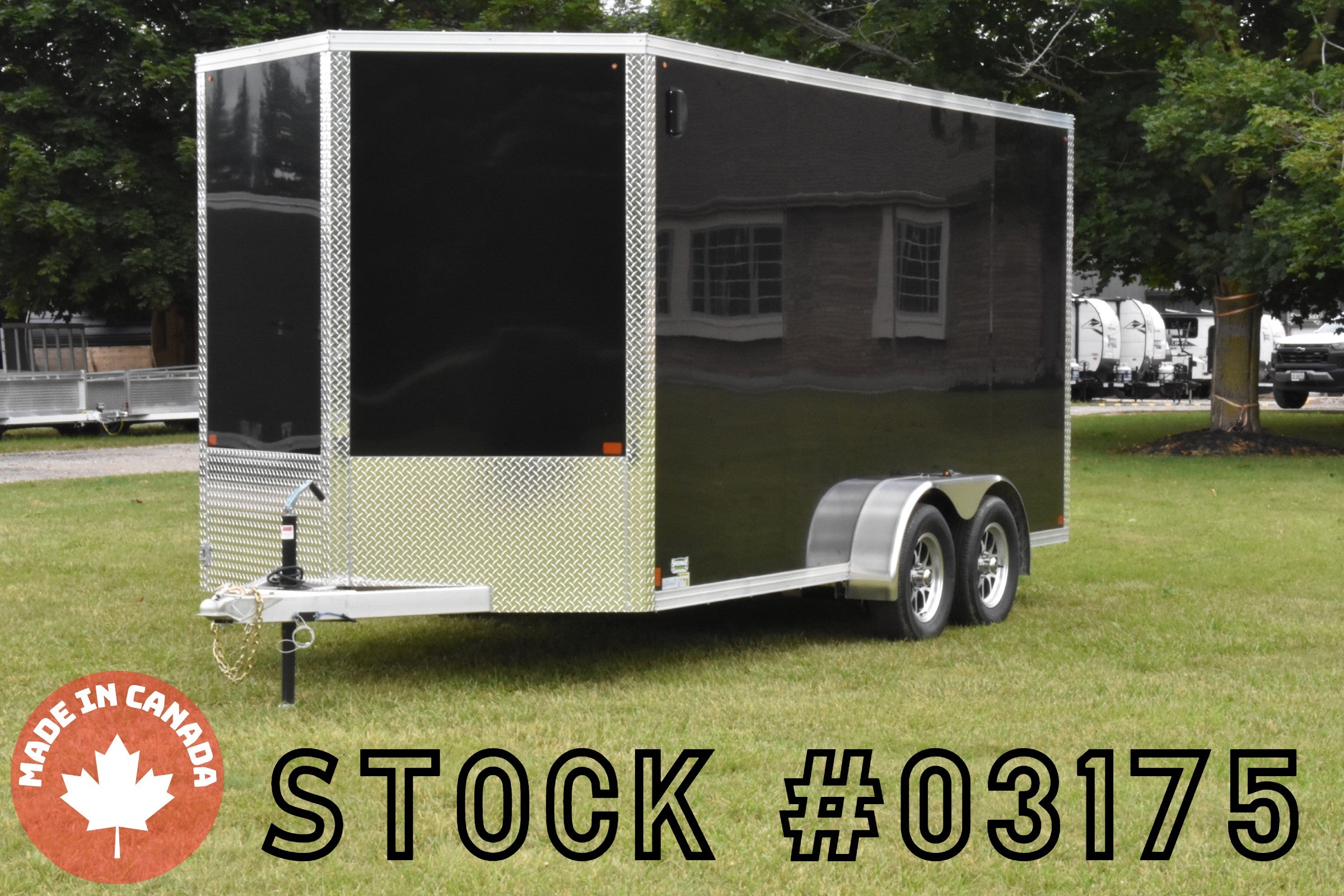 7' x 16' Enbeck Tandem Axle Enclosed Aluminum Cargo Trailer Speedway Trailers Guelph Cambridge Kitchener Ontario Canada