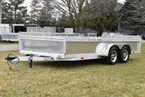 7' x 16' Rhino Tandem Axle Aluminum Side Loading Utility Trailer w/ Aluminum Rims & Bi-Fold Gate Speedway Trailers Guelph Cambridge Kitchener Ontario Canada