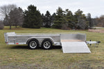 7' x 16' Enbeck Tandem Axle Aluminum Side Loading Utility Trailer w/ Aluminum Rims & Bi-Fold Gate Speedway Trailers Guelph Cambridge Kitchener Ontario Canada