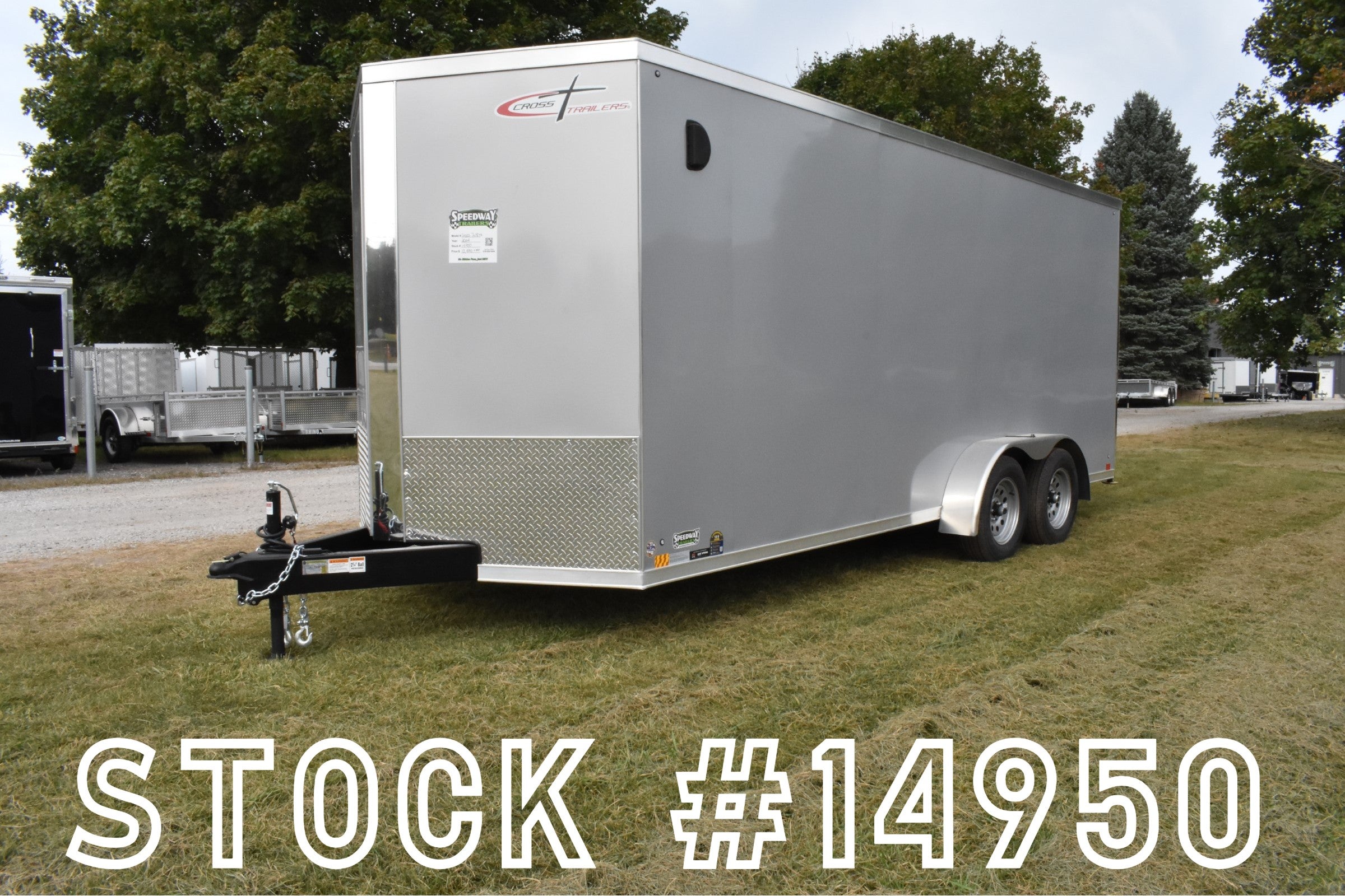 7' x 18' Cross Alpha Series Tandem Axle Steel Enclosed Cargo Trailer Speedway Trailers Guelph Cambridge Kitchener Ontario Canada