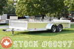 7' x 18' Enbeck Tandem Axle Aluminum Utility Trailer w/ Aluminum Rims & Bi-Fold Gate Speedway Trailers Guelph Cambridge Kitchener Ontario