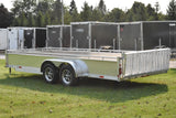 7' x 18' Enbeck Tandem Axle Aluminum Utility Trailer w/ Aluminum Rims & Bi-Fold Gate Speedway Trailers Guelph Cambridge Kitchener Ontario