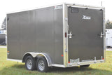 7.5' x 14' Alcom Express Tandem Axle Enclosed Snowmobile Trailer Speedway Trailers Guelph Cambridge Kitchener Ontario Canada