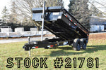 72" x 12' Ironbull Tandem Axle Hydraulic Dump Trailer w/ 5 Ton Capacity Black Speedway Trailers Guelph Cambridge Kitchener Ontario Canada