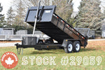 76" x 14' Competition Steel Telescopic Hydraulic Dump Trailer - 7 Ton