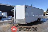 8.5' x 24' Enbeck Tandem Axle Aluminum Enclosed Car Hauler w/ 5200lb Axles & Beavertail (2026)