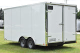 8.5' x 16' Cross Alpha Series Tandem Axle Enclosed Cargo Trailer with translucent Roof Speedway Trailers Guelph Cambridge Kitchener Ontario Canada