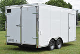 8.5' x 16' Cross Alpha Series Tandem Axle Enclosed Cargo Trailer with translucent Roof Speedway Trailers Guelph Cambridge Kitchener Ontario Canada