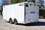 8.5' x 18' Nitro Tandem Axle Enclosed Aluminum Car Hauler Trailer Speedway Trailers Guelph Cambridge Kitchener Ontario Canada