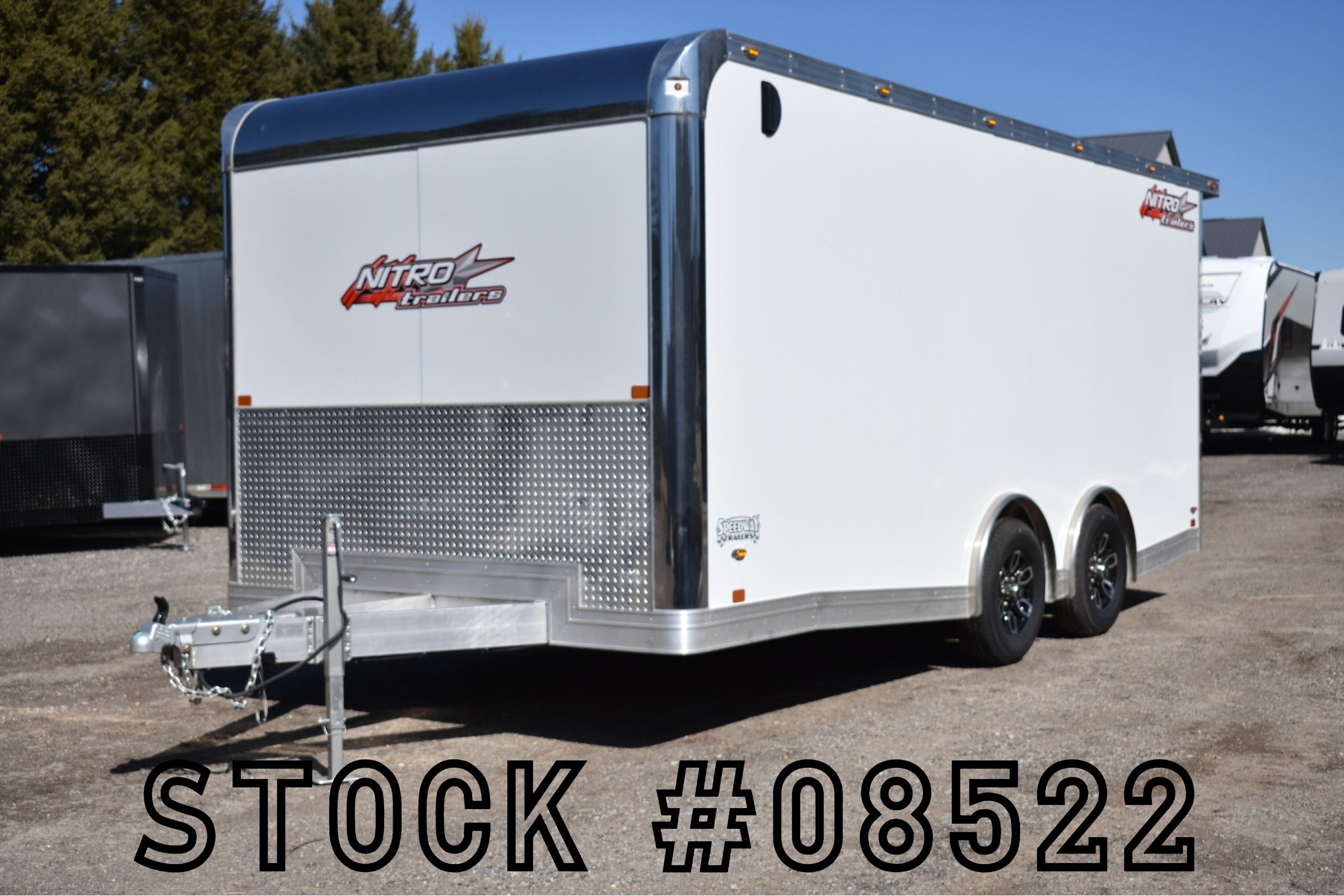 8.5' x 18' Nitro Tandem Axle Enclosed Aluminum Car Hauler Trailer Speedway Trailers Guelph Cambridge Kitchener Ontario Canada