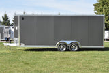 8.5' x 20' Enbeck Tandem Axle Enclosed Aluminum Car Hauler Speedway Trailers Guelph Cambridge Kitchener Ontario Canada