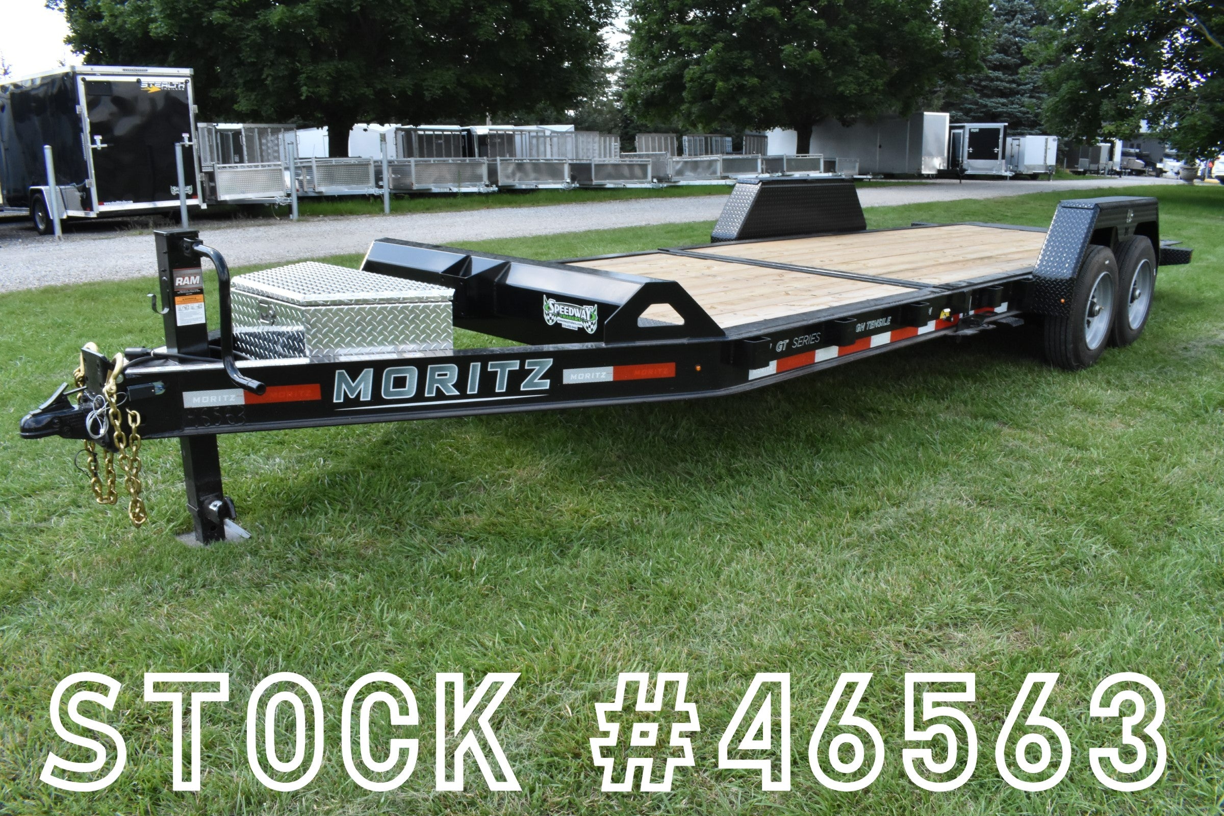 8.5' x 22' Moritz Steel Tandem Axle Gravity-Tilt 8 Ton Equipment Hauler Trailer Speedway Trailers Guelph Cambridge Kitchener Ontario Canada