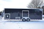 8.5' x 24' Alcom Mission Tandem Axle Enclosed Aluminum Car Hauler Trailer Speedway Trailers Guelph Cambridge Kitchener Ontario Canada