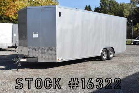 8.5' x 24' Cross Alpha Series Tandem Axle Enclosed Trailer Speedway Trailers Guelph Cambridge Kitchener Ontario Canada