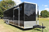 Camion porte-voitures fermé à essieu tandem Cross Alpha Series de 8,5 pi x 24 pi