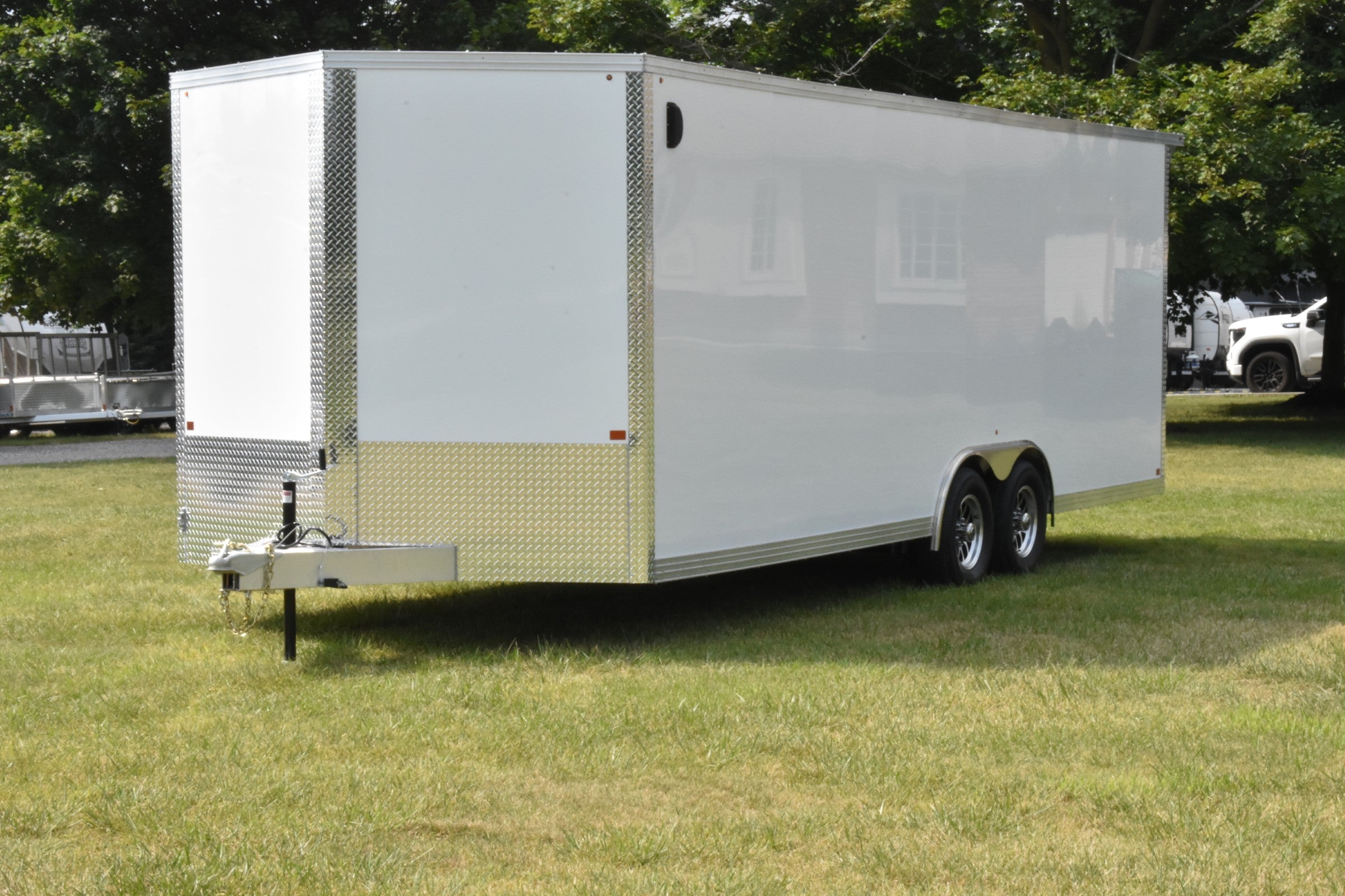 8.5' x 24' Enbeck Tandem Axle Enclosed Aluminum Car Hauler Speedway Trailers Guelph Cambridge Kitchener Ontario Canada