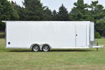 8.5' x 24' Enbeck Tandem Axle Enclosed Aluminum Car Hauler Speedway Trailers Guelph Cambridge Kitchener Ontario Canada