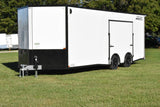 8.5' x 24' Nitro Tandem Axle BLACKOUT Enclosed Aluminum Car Hauler Trailer Speedway Trailers Guelph Cambridge Kitchener Ontario Canada
