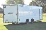 8.5' x 24' Nitro Tandem Axle BLACKOUT Enclosed Aluminum Car Hauler Trailer Speedway Trailers Guelph Cambridge Kitchener Ontario Canada