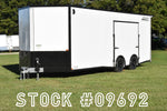 8.5' x 24' Nitro Tandem Axle BLACKOUT Enclosed Aluminum Car Hauler Trailer Speedway Trailers Guelph Cambridge Kitchener Ontario Canada