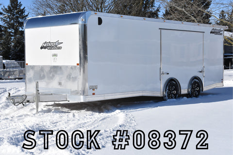 8.5' x 24' Nitro Tandem Axle Aluminum Enclosed Car Hauler (2025)