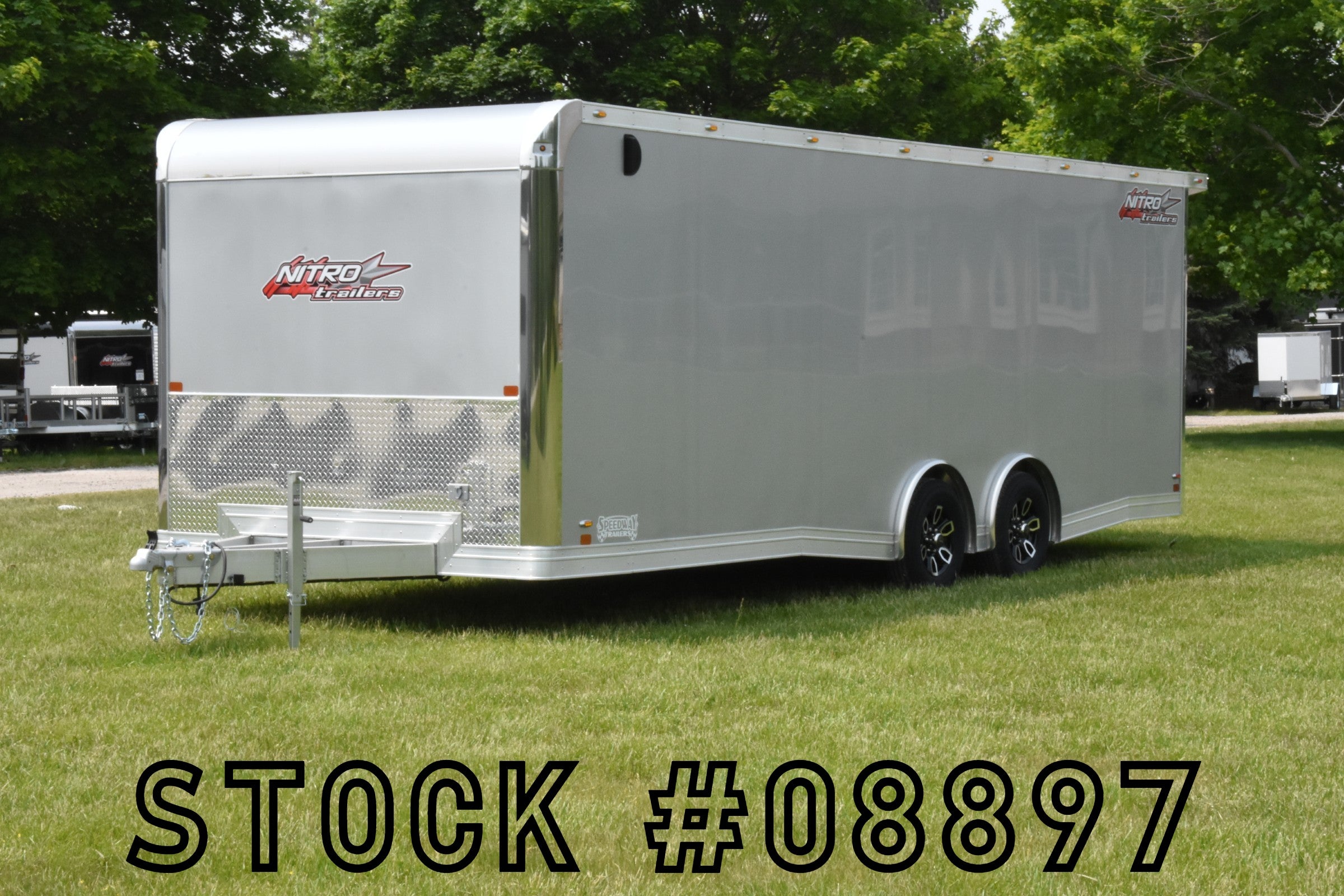 8.5' x 24' Nitro Tandem Axle Enclosed Aluminum Car Hauler Trailer Speedway Trailers Guelph Cambridge Kitchener Ontario Canada
