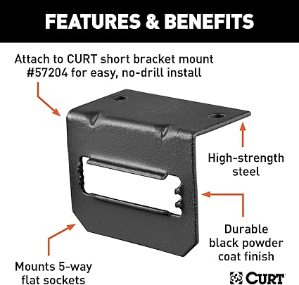 Curt 5-Way Flat Mounting Bracket