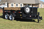 82" x 12' Tandem Axle Hydraulic Dump Trailer w/ 7 Ton Capacity Black Speedway Trailers Guelph Cambridge Kitchener Ontario Canada