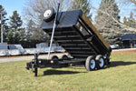 82" x 12' Tandem Axle Hydraulic Dump Trailer w/ 7 Ton Capacity Black Speedway Trailers Guelph Cambridge Kitchener Ontario Canada