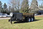 82" x 12' Tandem Axle Hydraulic Dump Trailer w/ 7 Ton Capacity Black Speedway Trailers Guelph Cambridge Kitchener Ontario Canada