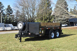 82" x 12' Tandem Axle Hydraulic Dump Trailer w/ 7 Ton Capacity Black Speedway Trailers Guelph Cambridge Kitchener Ontario Canada