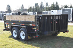 82" x 12' Tandem Axle Hydraulic Dump Trailer w/ 7 Ton Capacity Black Speedway Trailers Guelph Cambridge Kitchener Ontario Canada