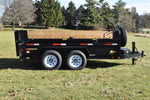 82" x 12' Tandem Axle Hydraulic Dump Trailer w/ 7 Ton Capacity Black Speedway Trailers Guelph Cambridge Kitchener Ontario Canada