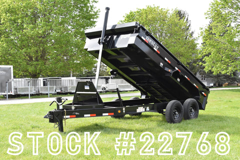 83" x 14' Ironbull Tandem Axle Hydraulic Dump Trailer w/ 7 Ton Capacity Black Speedway Trailers Guelph Cambridge Kitchener Ontario Canada