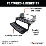 Lippert Radius Folding Manual Step - Double Step - 6.5" Rise