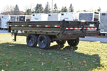 96" x 14' Ironbull Tandem Axle Hydraulic Deckover Dump Trailer w/ 7 Ton Capacity Black Speedway Trailers Guelph Cambridge Kitchener Ontario Canada