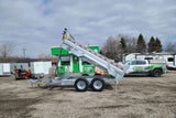 7' x 12' One-Sixteen Galvanized Telescopic Hydraulic Dump Trailer - 7 Ton