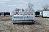 7' x 12' One-Sixteen Galvanized Telescopic Hydraulic Dump Trailer - 7 Ton