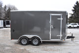 Remorque cargo fermée à essieu tandem de la série Alpha Cross de 7 pi x 16 pi