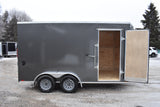 Remorque cargo fermée à essieu tandem de la série Alpha Cross de 7 pi x 16 pi