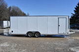 8.5' x 24' Enbeck Tandem Axle Aluminum Enclosed Car Hauler w/ 5200lb Axles & Beavertail (2026)