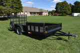 7' x 14' OneSixteen Single Axle Painted Steel Utility Trailer w/ Side Load Ramp