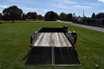 7' x 14' OneSixteen Single Axle Painted Steel Utility Trailer w/ Side Load Ramp
