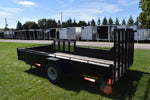 7' x 14' OneSixteen Single Axle Painted Steel Utility Trailer w/ Side Load Ramp