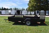 7' x 14' OneSixteen Single Axle Painted Steel Utility Trailer w/ Side Load Ramp