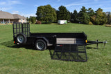 7' x 14' OneSixteen Single Axle Painted Steel Utility Trailer w/ Side Load Ramp