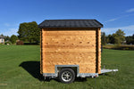 8' x 8' Cabin Sauna w/ Aluminum Trailer