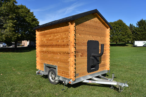 8' x 8' Cabin Sauna w/ Aluminum Trailer